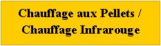 Tekstvak: Chauffage aux Pellets /Chauffage Infrarouge 